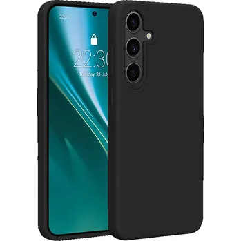 Pouzdro na mobilní telefon Etteri Silikonové pouzdro pro Samsung Galaxy S25 Plus černé