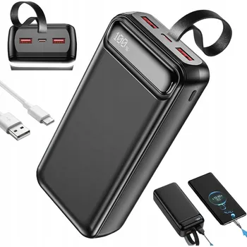 Powerbanka RYCHLÁ POWERBANKA 50000 mAh 22,5W QC PD USB C USB POWER BANK SILNÁ CESTOVNÍ