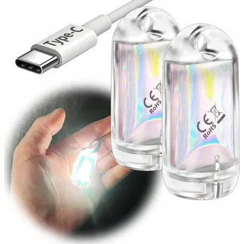 Svítilna SROOS USB LED Svítilna Vodotěsná Camping EDC Klíčenka IPX7