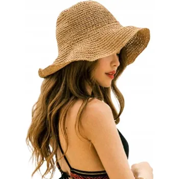Klobouk DEMUR slaměný klobouk béžový univerzální velikost