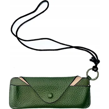 Pouzdro na brýle ONEBO Pouzdro na Brýle Kožené Zelené Unisex