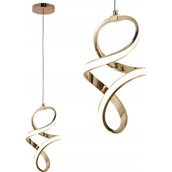 Závěsné stropní svítidlo TOOLIGHT zlaté s integrovaným LED zdrojem, styl glamour