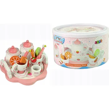 Dřevěná hračka Čajová souprava Lean toys