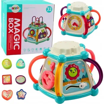 Multifunkční Edukační Kostka Sorter 7v1 Světla Zvuky