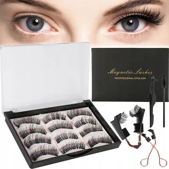 Umělé řasy Magnetické Řasy Umělá sada 12 Ks + aplikátor