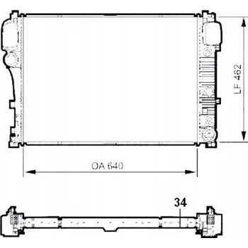 Chladič motoru Valeo 735299 Chladič motoru, chlazení motoru