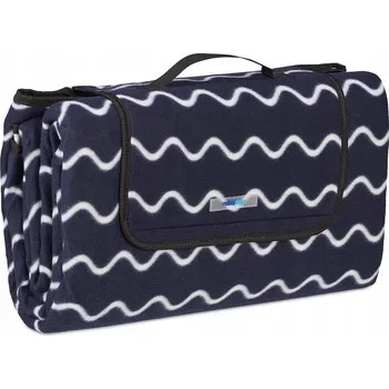 Pikniková deka Pikniková deka Relaxdays XXL, 200x200 cm Fleecová