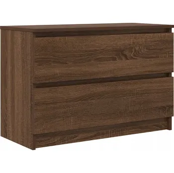 Televizní stolek VidaXL TV stolek, hnědý dub, 80x35x54 cm, dřevotříska