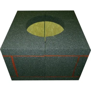 Kouřovod Protipožární parotěsný prostup hranatý pro nerezový komín ø 200mm, výška 40 cm