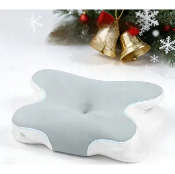 Polštář ORTOPEDICKÝ POLŠTÁŘ PRO SPANÍ PROFILOVANÝ S PROHLOUBENÍM PAMĚŤOVÁ PĚNA