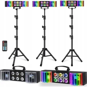 Bezpečnostní kamera Světelný multiefekt Light4Me Magic Bar 3, efekt páry, derby, IR dálkové ovládání