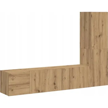 Televizní stolek Nástěnné TV skříňky 3 ks dub artisan kompozitní