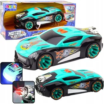 autíčko Závodní auto s raketou – jízda po zadních kolech, světla a zvuky