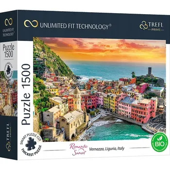 PUZZLE 1500 DÍLKŮ ROMANTICKÝ ZÁPAD SLUNCE: VERNAZZA TREFL, TREFL