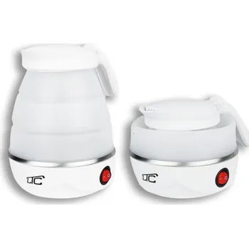 Rychlovarná konvice SKLÁDACÍ SILIKONOVÁ CESTOVNÍ RYCHLOVARNÁ KONVICE LTC BÍLÁ 220-240V 0,6L