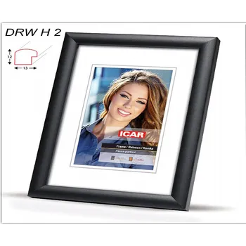 Rám na obraz Rámeček Dřevěný Icar DRWH 40x40cm, černý r090044