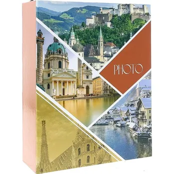 Fotoalbum Fotoalbum 10x15/304 bez popisu Gedeon TRAVEL VIEW, oranžový bok a160564