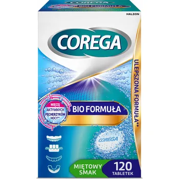 Péče o zubní náhradu Corega Receptura Tablety pro každodenní čištění zubních protéz 120 ks