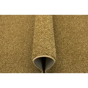 Koberec KOBEREC HOŘČICOVÁ BÉŽOVÁ MODERNÍ SHAGGY NA FILCU DO POKOJE SPHINX 150x200 cm