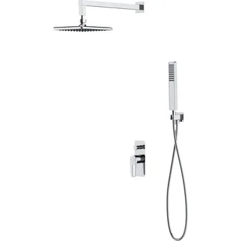 Sprchový set CERSANIT MILLE chromová podomítková sprchová souprava s vanou a sprchovou baterií S952-012