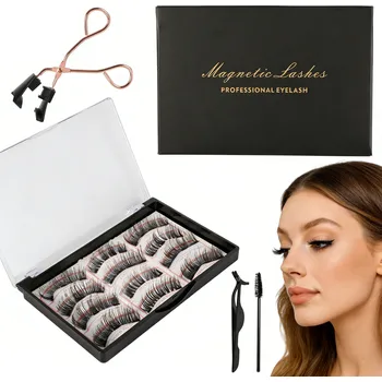 Umělé řasy MAGNETICKÉ ŘASY IDEÁLNÍ JAKO DÁREK PRO ŽENY, 12 KUSŮ