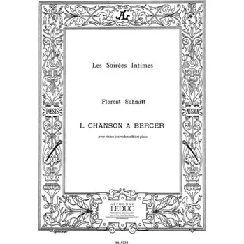 Florent Schmitt: Chanson a Bercer (noty na housle, klavír)