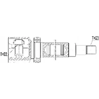 Poloosa kola NTY NPW-FR-112 Sada kloubu, hnací hřídel