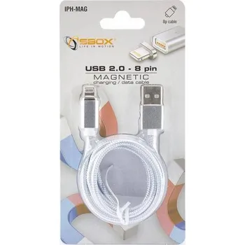 Datový kabel Kabel Sbox USB - Apple Lightning 1 m stříbrný
