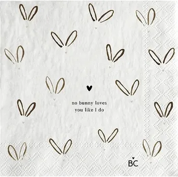 Papírový ubrousek Bastion Collections Papírové ubrousky S - BUNNY EARS, 33x33cm, 20ks b420149