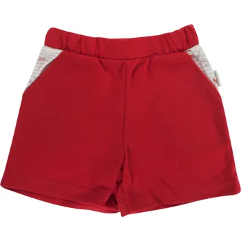 Kojenecké bavlněné kalhotky, kraťásky Mamatti Pirát - červené, vel. 92