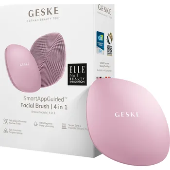 Elektrický čistič pleti GESKE Kartáček na obličej 4v1 silikonový na čištění obličeje