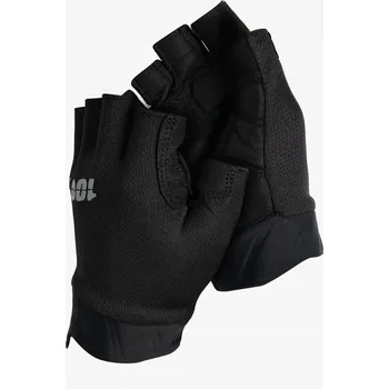 Cyklistické rukavice Dámské bezprsté rukavice 100% Exceeda Gel Short Finger - černá XL