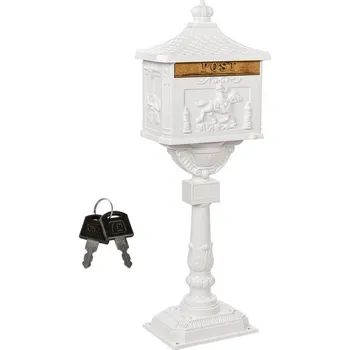 Poštovní schránka STILISTA starožitná poštovní schránka, 118 cm, bílá