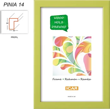 Rám na obraz Rámeček dřevěný Icar PINIA 14 30x40 zelený r070019