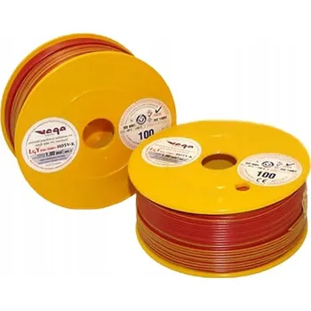 elektrický kabel Kabel LGY/H05V-K 1,00 mm2 100m Červeno-Žlutý