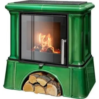 Krbová kamna ABX Ikaria Exklusive kachlový sokl zelená