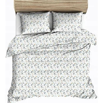 Povlečení Krepové povlečení 160x200 bílá tyrkysová tmavě modrá