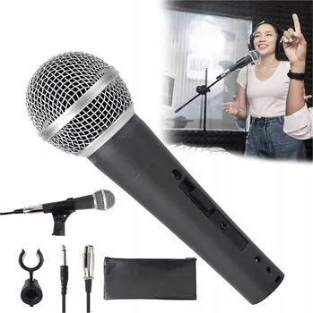 Mikrofon KARAOKE MIKROFON DRÁTOVÝ, DYNAMICKÝ MIKROFON, RUČNÍ MIKROFON SM58S