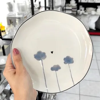 Talíř Bastion Collections Talířek DESSERT IRIS BLUE POPPY, 19cm b360146