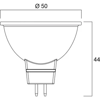 Lampička Sylvania LED žárovka SUPERIA RETRO GU5.3 MR16 6,1 W 827 621 lm stmívatelné
