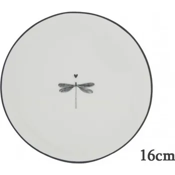 Talíř Bastion Collections Talířek CAKE DRAGONFLY in black, 16 cm b360070