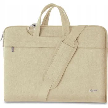 brašna na notebook VOOVA Taška na Notebook 15-16 Palců Kožená Béžová