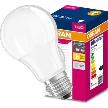 Žárovka LED žárovka E27 A60 8W = 60W 806lm 3000K Teplá bílá 200° OSRAM
