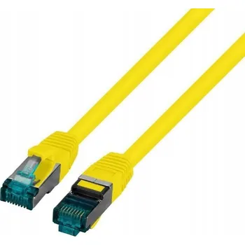 Síťový kabel Patchcord securityNET S/FTP 6a RJ45 / RJ45 0,15 m žlutý
