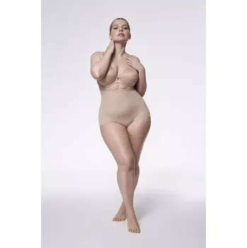 Dámské stahovací prádlo KALHOTKY S VYSOKÝM PASEM 241 BÉŽOVÁ přírodní XXL