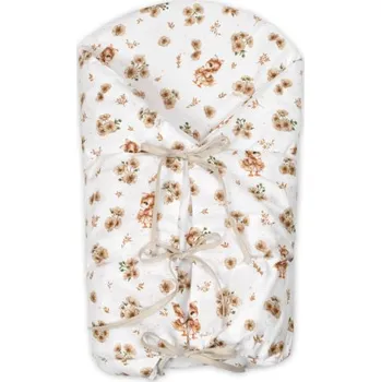 Klasická retro zavinovačka LALLY šněrovací s výplní, Kačenky, béžová/bílá