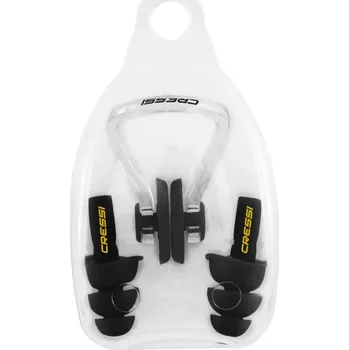 Sada skřipec a špunty AQUA KIT, Cressi černá