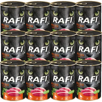 Krmivo pro kočku RAFI Cat Adult s kachnou 12x400g