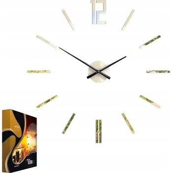 Hodiny Nástěnné hodiny v moderním stylu akrylové Carlo Gold Mirror Kulatý