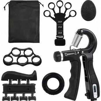 SADA GUM PRO REHABILITACI A CVIČENÍ RUKY, PRSTŮ A ZÁPĚSTÍ - POSILOVAČ DLANĚ